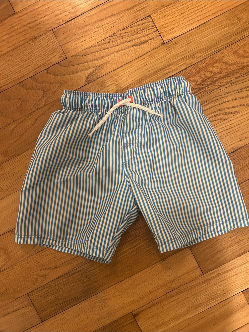 H&M Blue & White Striped Boys Swim Shorts
